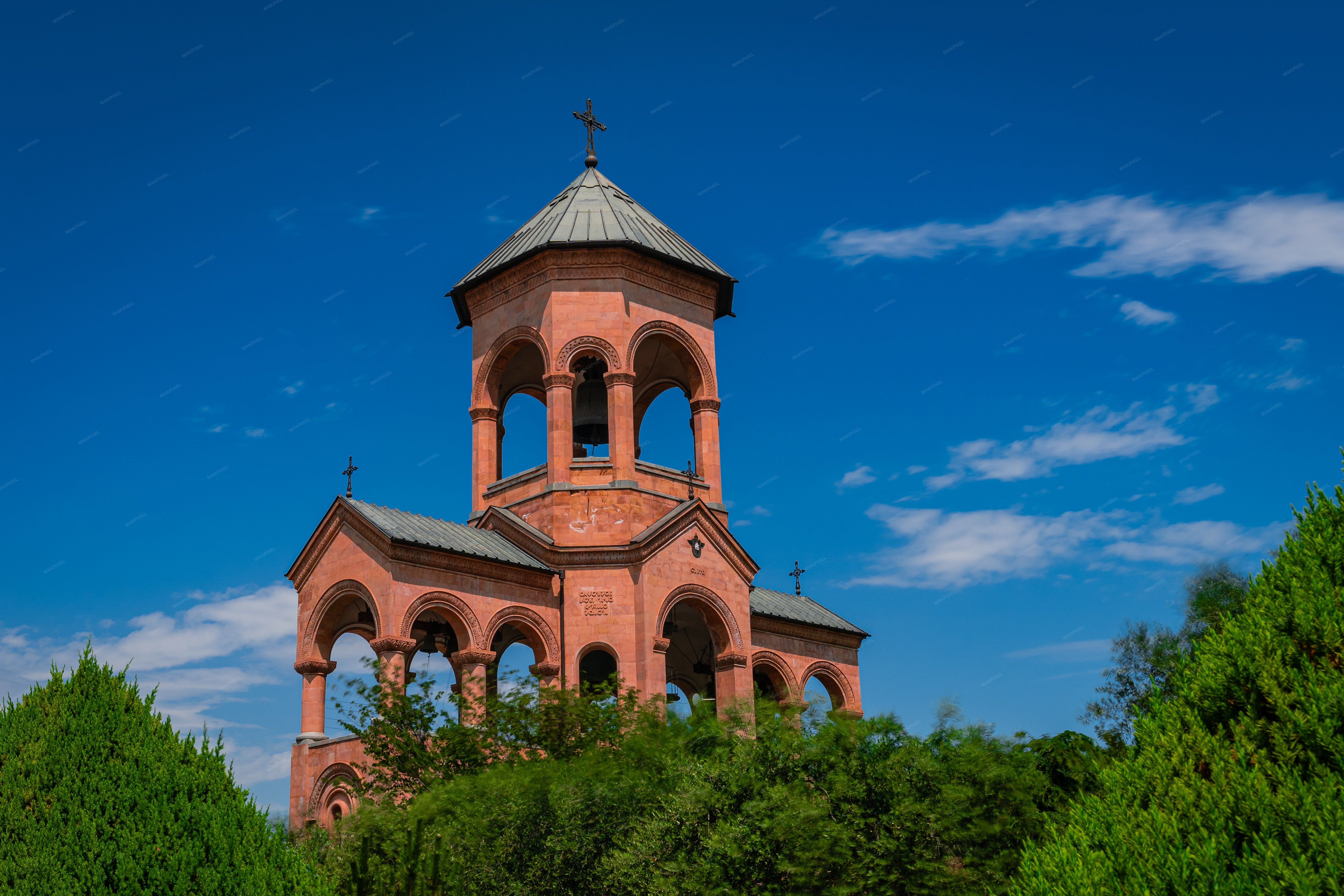 The landmark in the image is a church with a prominent be... - Full size view