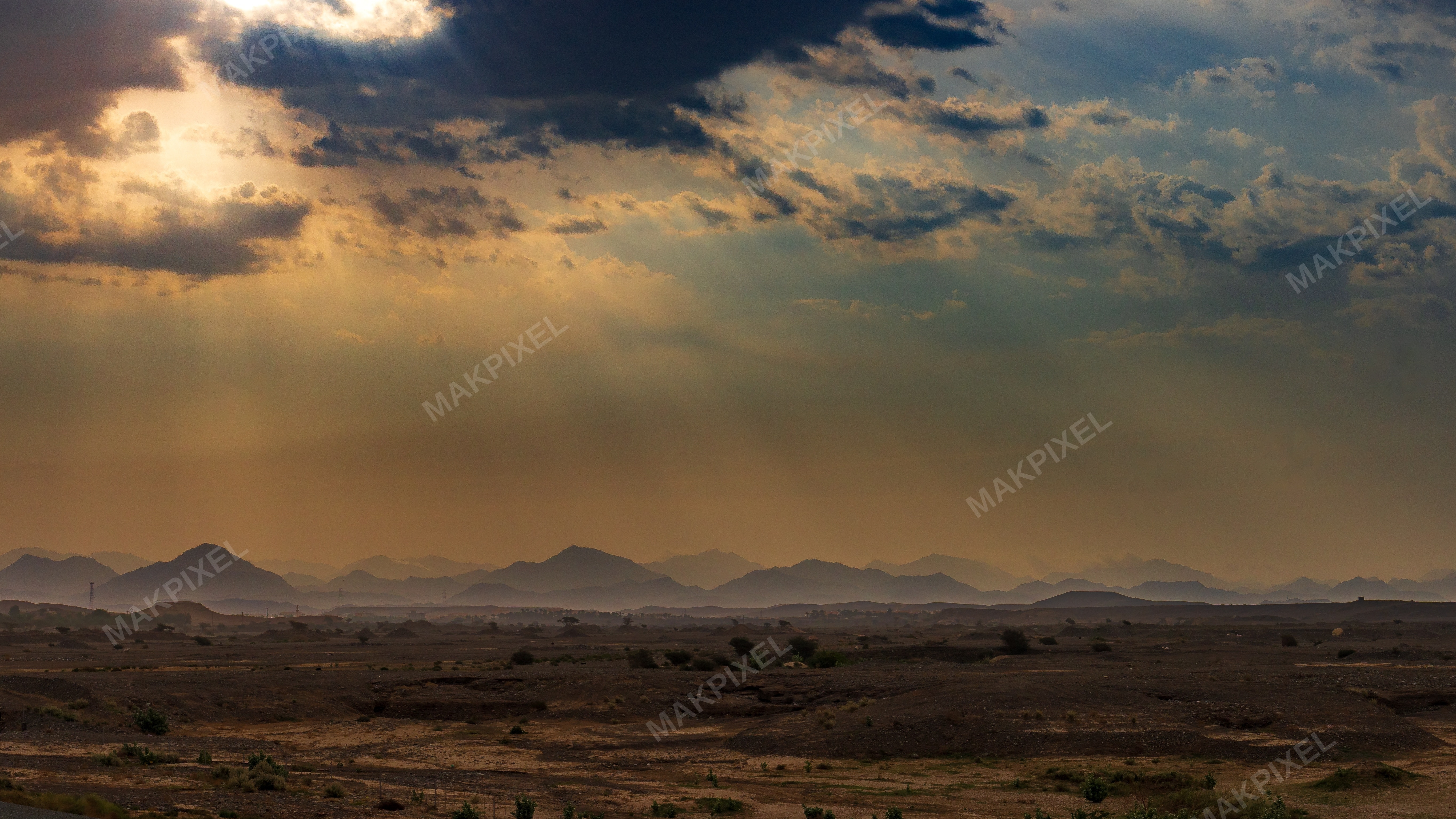 Korfakhan Tranquil Desert Landscape What Appears Either - Full size view