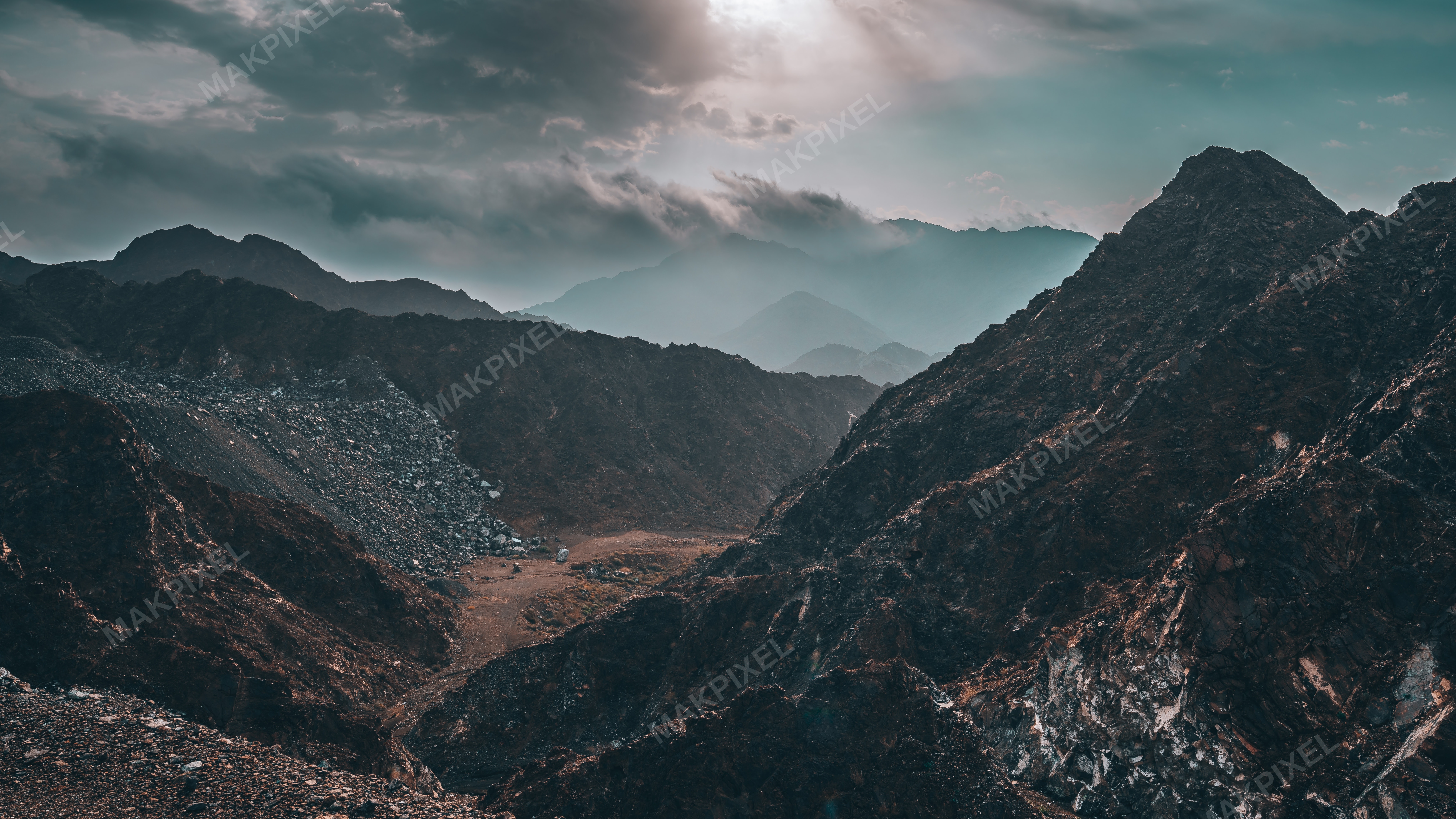 Korfakhan Image Depicts Natural Landscape Scene Mountainous - Full size view