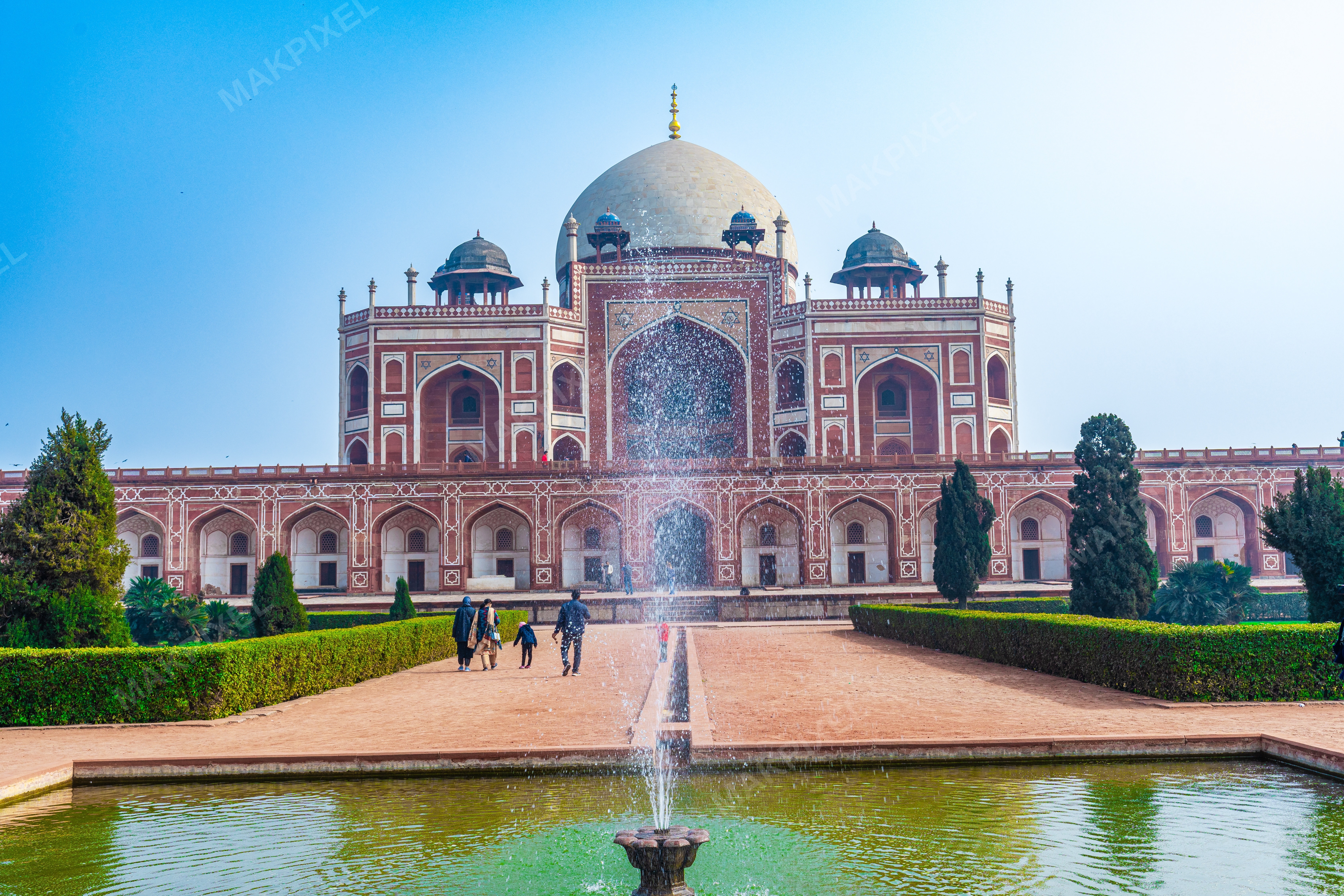 Humayun's Tomb, Delhi Mughal Architecture, Heritage - Full size view