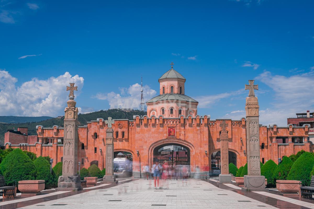 Holy Trinity Cathedral Tbilisi 02222 Stock Photo - 8126×5417 stock photo