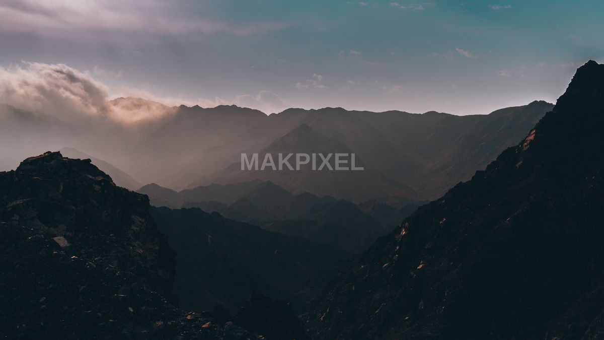 Korfakhan Image Depicts Natural Landscape Scene Panoramic - 8167×4594 stock photo