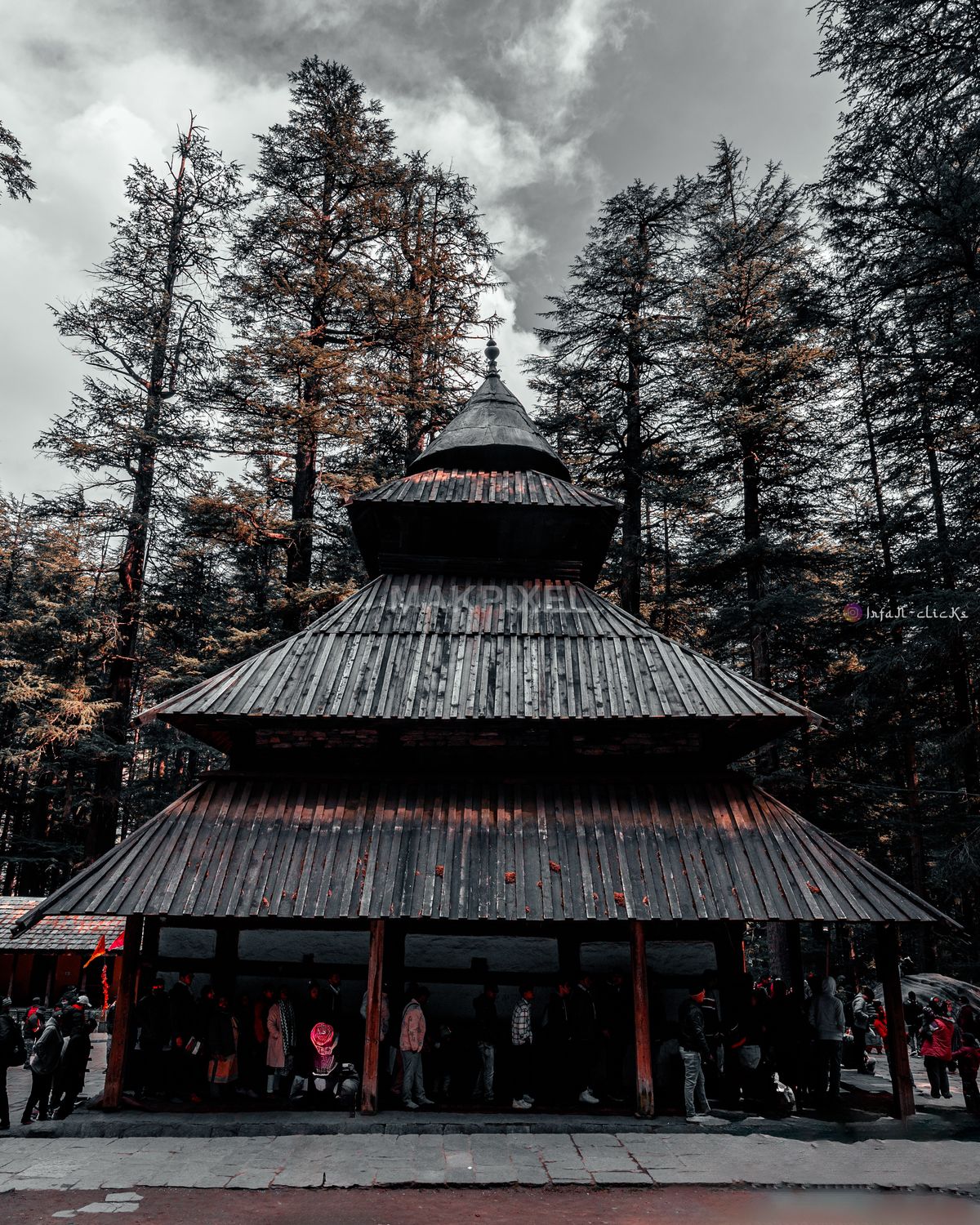 Hadimba Devi Temple Manali Wooden Architecture Forest Heritage - 3567×4459 stock photo