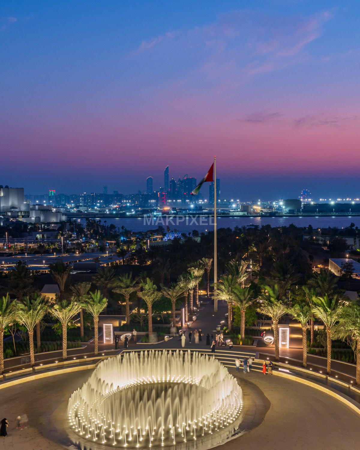 Zayed National Museum Nighttime Scene Zayed National Museum - 4467×5584 stock photo
