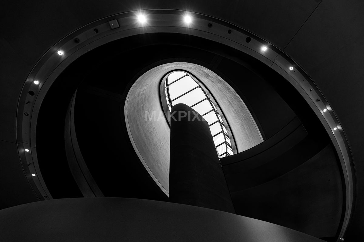 Interior Space Appears Modern Architectural Structure - 8448×5632 stock photo